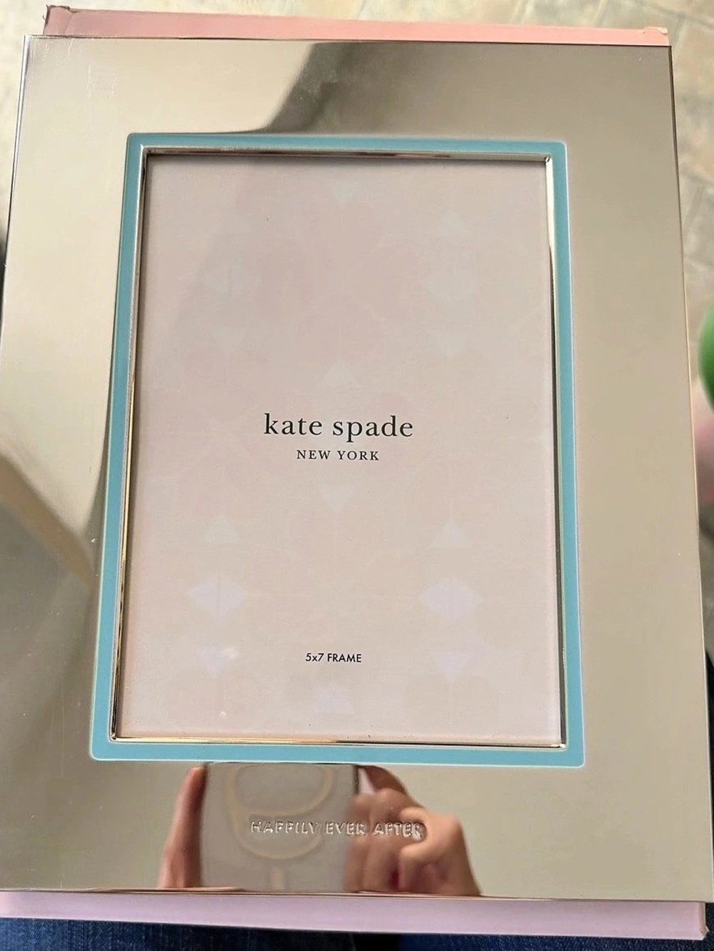 kate spade new york Happily Ever After 5x7 Frame Silver 5x7 Frame NWT